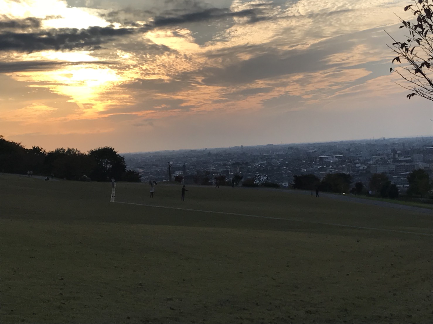金沢市の夕日
